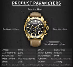 Megir 2094 Gents Chronograph watch